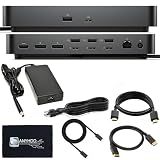 Dell SD25TB4 Pro Thunderbolt 4 Smart Dock - Supports 8k Display, 3 Years Warranty with 180W Adapter, HDMI, DisplayPort, Thunderbolt Cable, Cloth - USB C Docking Station Hub with Accessories