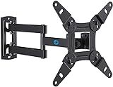 Pipishell Full Motion TV Wall Mount for Echo Show 21/15 and 13-42 Inch Flat Curved Screen TVs & Monitors, Max VESA 200x200mm up to 44lbs, TV Mount Wall Bracket with Rotation Swivel Tilt Extension