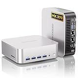 GEEKOM A9 Max AI Mini PC with AMD Ryzen AI 9 HX 370 (80 TOPS) | Radeon 890M, 32GB DDR5 RAM 2TB NVMe SSD, Mini Gaming PC Windows 11 Pro/WiFi 7/BT 5.4/8K Qual Display (HDMI 2.1/USB4/DP1.4)/2.5G Dual LAN