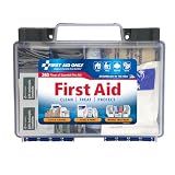 First Aid Only 91248 OSHA-Compliant First Aid Kit, All-Purpose 50-Person Emergency First Aid Kit for Business, Worksite, Home, and Car, 260 Pieces