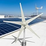 Wind Turbine Generator Kit, 1200W 5 Blade Wind Generators for Home, 12V 800RPM Power Kit with Controller, Windmill Generator for Solar&Wind System