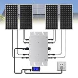 Solar Micro Inverter 1200W MPPT Grid Tie Pure Sine Wave DC to AC LCD Waterproof， for 54V Solar Panel Micro Inverter