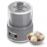 Oplace Ice Cream Maker Machine, 2.1 Quart Double Insulated Machine, Soft Serve Ice Cream, Gelato, Sorbet and Frozen Yogurt Maker, Fast Cooling, Visible Feeding Port, Easy 3-Button Control