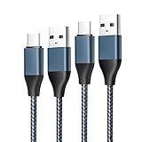 2 Pack 6.6Ft Type C USB Fast Charging Charger Cable Cord for Samsung Galaxy Tab A7 10.4" 8.7”; A9+ 12.4"; Tab A 10.1(2019), 8.0(2017); Tab S10+ S9 S8 S7 S6 S4 S3; Tab A 8.4(2020), 10.5" Tablet Cables