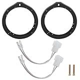 RED WOLF Front Rear Door Speaker Adapter + Wiring Harness for 2008-2013 Honda Civic Accord CRV, Acura 2005-2019 Aftermarket 6.5"- 6.75" Speaker Spacer Rings Adaptor Mount 1 Pair