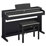 Yamaha YDP165 Console Digital Piano with Weighted 88-Key Graded Hammer 3 Action, CFX Concert Grand Piano Sound, Includes Bench (Black)