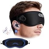 Sleep Headphones Wireless Bluetooth 5.4, 100% Blackout Sleep Mask with Bluetooth Headphones with HiFi Stereo in-Ear Earbuds, 3D Weighted Eye Mask for Sleeping Travel Meditation Men Women