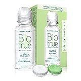 Biotrue Contact Solution, Multi-Purpose Solution with Lens Case, Cleans, Conditions, Hydrates, Disinfects, Removes Protein, Dirt & Debris, Contact Lens Cleaner & Storage, 2 Fl Oz (Pack of 1)
