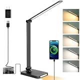 LED Desk Lamp with USB Ports,Touch Desk Lamps for Home Office with 5 Modes