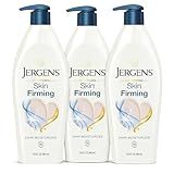 Jergens Skin Firming Body Lotion for Dry to Extra Dry Skin, Skin Tightening Cream with Collagen and Elastin, Dermatologist Tested, Hydralucence Blend Formula, 16.8 Oz, Pack of 3