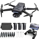 3-Axis Gimbal GPS Drone with 4K Camera, 90 Min Long Flight Time,3280 FT Long Control Range, Auto Return, Follow Me, Brushless Motor, 5G FPV RC Quadcopter for Beginners(Under 249g)