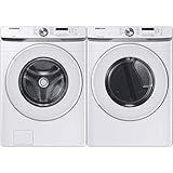 Samsung WF45T6000WPR White Front Load Laundry Package