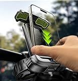 LISEN Bike Phone Holder, [Super Easy Install] Motorcycle Phone Mount Ebike Accessories Bicycle Handlebar Holder Mount Gift for Adults Kids Mountain Bike Gear Accessories for iPhone Samsung Pixel