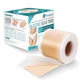 Pumkot Silicone Scar Sheets, Silicone Scar Tape(1.6” x 120” Roll-3M), Medical Grade Scar Removal Away Strips for Surgical Scars, Keloid, C-Section, Burn - Stickiness Upgrade, Waterproof, Reusable