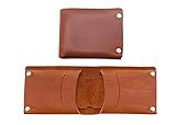 1844 Helko Werk Frontier Collection Leather Wallet for Men with Card Holder - Cowboy Wallet - Rustic and Tough Bifold Wallet for Travel - Handmade Back and Front Pocket Wallet (Cowboy Wallet) #F8752