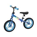 Gotrax KS12 Balance Bike for 2-5, 12" Toddlers Push Bike with LED Light, Adjustable Seat & Handlebar, Flat-Free Tires & Easy Assembly Kids Bicycle, Lightweight & No Pedal, Gift for Boys Girls, Blue