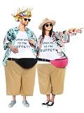 Bunnycool 12 Pcs Adult Tacky Tourist Costume, Couples