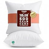 Utopia Bedding 18x18 Pillow Inserts, White Throw Pillows for Couch, 2 Pack