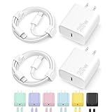 iPhone 17 16 15 Charger Fast Charging Type C Chargers USB C Charger Block iPhone 17 16 15 Air Pro Max Chargers with 6FT Cable for iPhone 17/17 Plus/17 Pro Max/16/16 Plus/16 Pro Max/15 Pro Max/iPad Pro