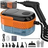 Koutop Steam Cleaner for Home & Car-Portable Handheld Steamer for Cleaning with 3-Level Handle, 15s Heat-Up, Large Tank, 16 Accessories - Clean Grease, Grout, Tile, Floor, Couch, Dirt, Furniture