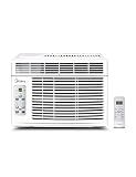 Midea 6,000 BTU Window Air Conditioner, 3-in-1 Cool/Fan/Dehumidifier Window AC Unit, Easycool Air Conditioner with Remote Control, Cools up to 250 Sq. Ft., Fits bedroom, study, office (2024 Upgrade)