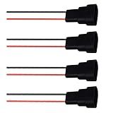 BlyilyB 4-Pack 9005 9006 HB3 HB4 Male Adapter Wiring Harness Sockets Wire Connector