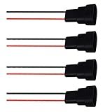 BlyilyB 4-Pack 9005 9006 HB3 HB4 Male Adapter Wiring Harness Sockets Wire Connector