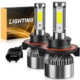 WISONDAP 𝖧𝟣𝟥/𝟫𝟢𝟢𝟪 Bulbs 6500K Cool White 60000LM 900% Brighter, Plug and Play IP68 Waterproof Off-Road Lights, Pack of 2