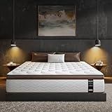 BedStory King Size Mattress - 14 Inch Premium Hybrid Mattress with 2.0mm Advanced Pocket Springs - Couple Friendly Motion Isolation - Optimal Spine Alignment, CertiPUR-US Certified