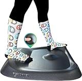 The Standing Desk Mat - Topo by Ergodriven | Premium Not-Flat Anti-Fatigue Standing Desk Mat with Calculated Terrain | Ultra-Thick Deluxe Comfort Foam, Durable, PFA-Free | Accessories | Obsidian Black