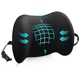 Lumbar Support Pillow for Office Chair, Memory Foam Car Back Cushion