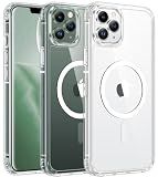 FNTCASE for iPhone 11 Pro Case Clear Slim Compatible with Magsafe