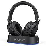 Wireless Headphones for TV Watching, TV Headphones Wireless for Seniors with Transmitter Charging Base, 65hrs Bluetooth Headset Compatible with All TVs, No Audio Delay, Gift for the Elderly/Parents