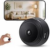 Yschefd Hidden Camera, Spy Camera - 1080p HD WiFi Wireless Tiny Indoor Security Mini Cam with Night Vision & PIR Motion Detection - Nanny Cam for Baby/Pet/Home/Office Monitoring.Black