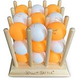 Bounce Battle™ Wood Edition – Family & Party Game for Kids, Teens & Adults – Fast-Paced Skill and Strategy Tabletop Game – Includes 27 Balls & Wooden Cube – Game of The Year Award Winner