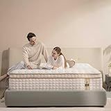 AN Adamant Noyau 12 Inch King Size Mattress in a Box, Memory Foam Hybrid Mattress for Motion Isolation, Pocket Spring and Soft Foam, Pressure Relief, Medium Firm Support