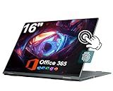 jumper 2 in 1 Laptop, 16 inch Convertible Laptop Computer with IPS FHD 360 Degree Touchscreen, 640GB Storage, 16GB RAM, Fingerprint Reader, Backlit Keyboard, 53.2WH, WiFi 6