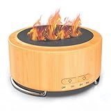 Emochies Essential Oil Diffuser for Home: 500ML Aroma Diffuser for Hotel Office Yoga Room - Humidifier with 9 Colors LED Night Light for Kids/Women Home Relaxation, Lemon Yellow