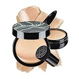 Cushion Foundation Concealer for Older Women, Face Makeup Powder Foundation for Mature Skin, CC Cream Tattoo Cover up Easily Create A Lightweight Natural-looking Base, Natural Color