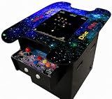 Doc and Pies Arcade Factory 60-Game Full Size Cocktail Arcade Machine – 2 Player Retro Arcade Table with LCD Screen, Joysticks & Buttons – Classic Arcade Cabinet for Home or Game Room