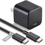 UL Listed Fast Charger for Old and New Kindle Fire Tablets (Designed for use with All Fire Tablets and All Kindle E-Readers)-6.6Ft USB to Micro-USB and USB-C 2IN1 Braided Cable (10Ft New Model)