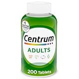 Centrum Adult Multivitamin/Multimineral Supplement with Antioxidants, Zinc, Vitamin D3 and B Vitamins, Gluten Free, Non-GMO Ingredients - 200 Count
