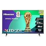 Hisense 40-Inch Class QD4 Series QLED FHD Smart Fire TV (40QD4QF, 2025 Model) - Quantum Dot Color, DTS Virtual: X, Alexa Built in, Slim Bezel Design