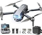 GPS Drones with Camera for Adults 4K, Foldable Drone with Brushless Motor, Auto Return/Follow, Tap Fly/Circle Fly, Beginner-Friendly One Key Start, 45 Mins Flight, Under 249g