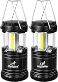 MalloMe Camping Lights LED Lantern Flashlights, Battery Operated Lamp Tent Lanterns for Power Outages, Camping Essentials Outdoor,Home,Emergency Gear, Hurricane Survival (3 AAA batteries not included)
