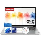 Lenovo Ideapad 15.6" Laptop with Microsoft 365 | Intel Dual-Core CPU | 1.6TB Storage (1TB OneDrive + 128GB SSD + 512GB External) | 8GB RAM | Wi-Fi 6 | 10HR Battery | Windows 11 | WOWPC 3-in-1 Bundle