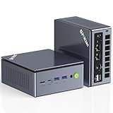 GMKtec Gaming PC Mini Computer, M7 Ultra Ryzen 7 PRO 6850U 32GB DDR5 RAM + 512GB Hard Drive PCle SSD Oculink Dual NIC LAN 2.5G Desktop, Dual USB4, HDMI 2.1, USB-C