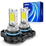 Marsauto 5202/5201 LED Fog Light Bulbs, 100% Successful Installation, 12000 Lumens 600% Brightness 6000K LED Bulbs, 5201 PS24W 5202 Fog Light Bulbs, Non-polarity, 1:1 Size, Pack of 2