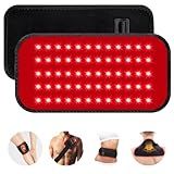 Red Light Therapy for Body, 660nm 850nm Infrared Light Therapy Pad, Wearable Wrap with Timer Remote Control for Back Shoulder Waist Knee, Infrared Light Device Home Use, 12.4'' x 5.7'' Large Area