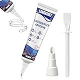 Aquarium Safe Silicone,Aquarium Silicone Transparent Underwater Sealant Waterproof, Strong Adhesion, Excellent Flexibility, Suitable for Underwater bonding in Aquariums (120ml)